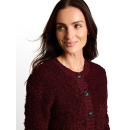 TOM TAILOR WOMEN Strickjacke preppy plum mel.