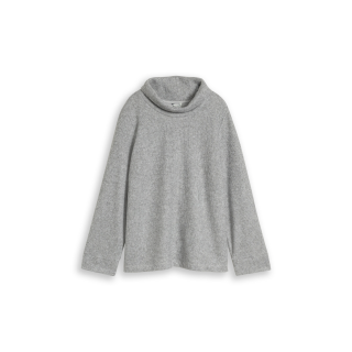 TOM TAILOR PLUS Sweat soft grey mel.