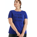 MY TRUE ME Shirt mit Pailletten-Applikation crest blue