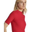 TOM TAILOR T-Shirt Rippstruktur rot  M