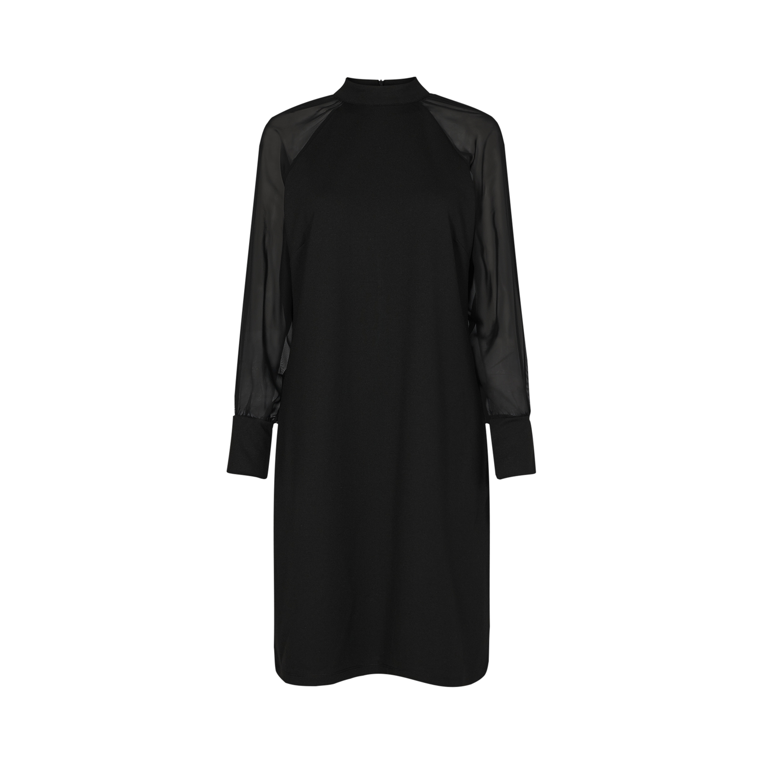 Soyaconcept Kleid mit durchsichtigem Ärmel black