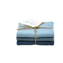 SOLWANG Wischtücher Bio Baumwolle 3er Set antik blau