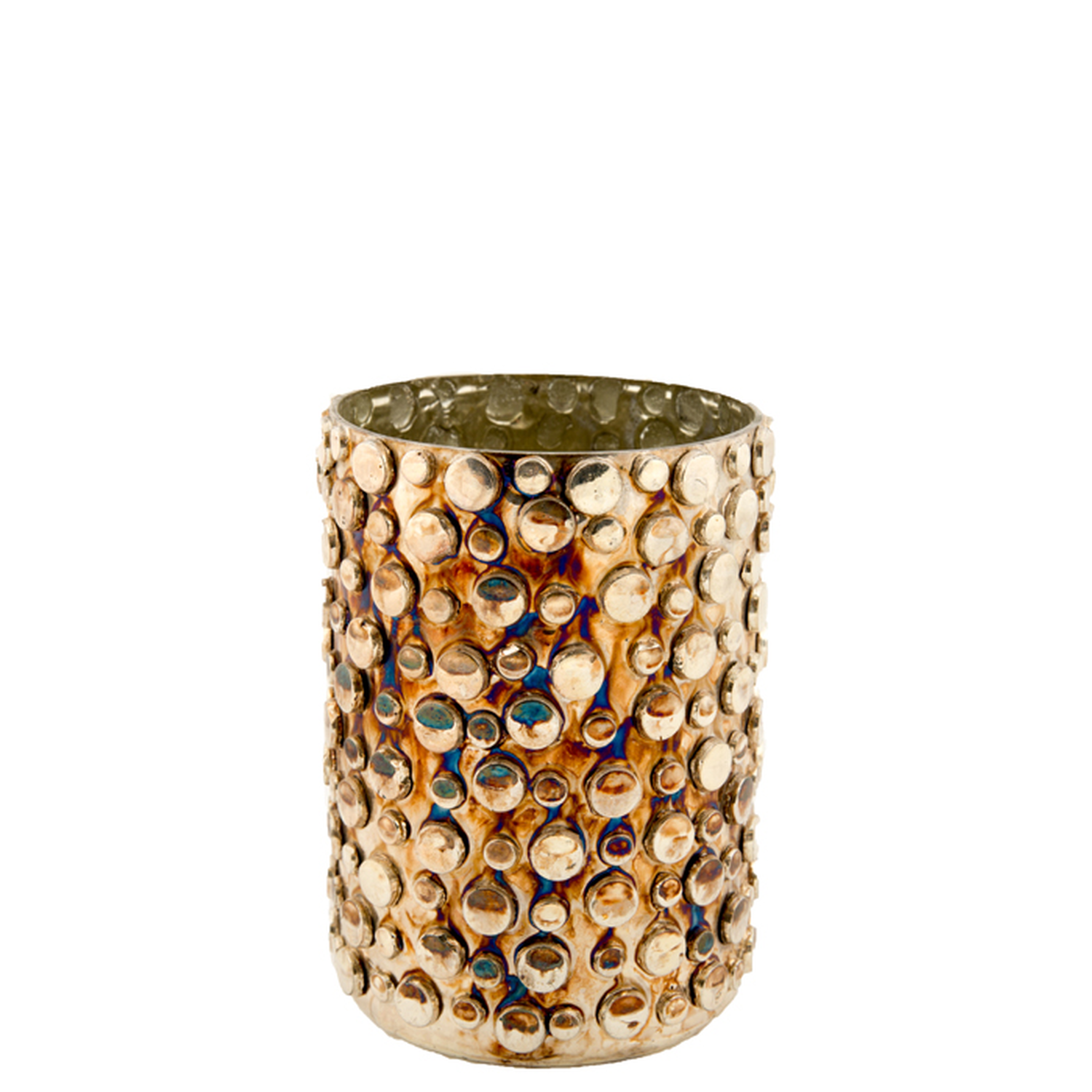 MRS BLOOM Vase/Kerzenglas antik sliver