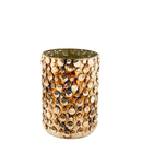 MRS BLOOM Vase/Kerzenglas antik sliver