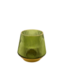 MRS BLOOM Vase/Kerzenglas klein olive gold