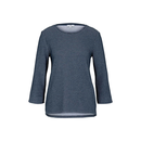 TOM TAILOR Sweatshirt strukturiert blau weiß