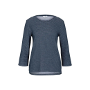 TOM TAILOR Sweatshirt strukturiert blau weiß S