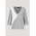 MONARI Pullover V-Ausschnitt mit Strass grau weiss