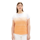 TOM TAILOR PLUS T-Shirt orange gradient stripe
