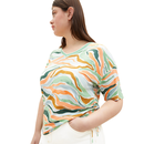 TOM TAILOR PLUS T-Shirt mit Alloverprint colorful wavy design