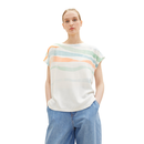 TOM TAILOR T-Shirt mit Print offwhite