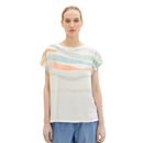 TOM TAILOR T-Shirt mit Print offwhite