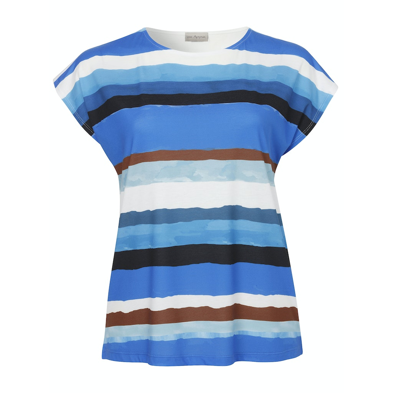 VIA APPIA  T-Shirt mit Print blau multicolor