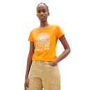 TOM TAILOR DENIM T-Shirt mit Print bright mango orange