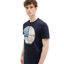 TOM TAILOR T-Shirt mit Fotoprint sky blue
