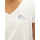 TOM TAILOR DENIM T-Shirt mit V-Ausschnitt gardenia white