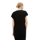TOM TAILOR T-Shirt mit V-Ausschnitt black