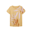 TOM TAILOR T-Shirt mit Print fawn beige
