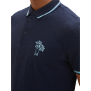 TOM TAILOR Poloshirt mit Print sky blue