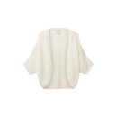 TOM TAILOR offener Kurzarm-Cardigan offwhite