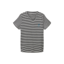 TOM TAILOR T-Shirt mit Stickerei black stripe