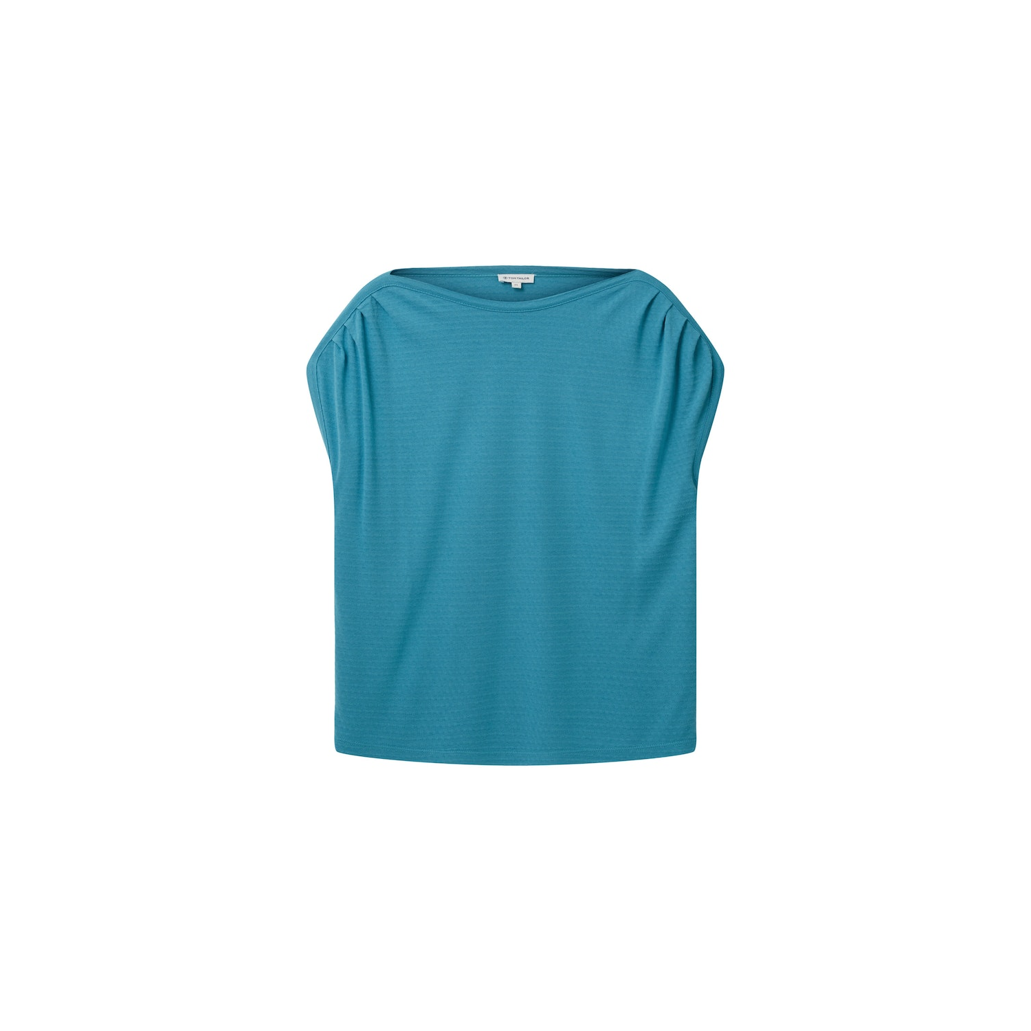 TOM TAILOR Loose Fit T-Shirt mit Struktur petrol green, 25,00 €
