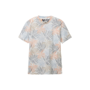 TOM TAILOR T-Shirt mit Allover-Print orange