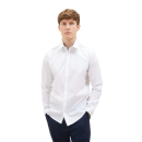 TOM TAILOR Langarm-Hemd mit Kentkragen white