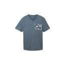 TOM TAILOR T-Shirt mit Print dusty dark teal