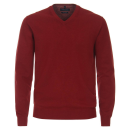 CASAMODA Pullover mit V-Ausschnitt rot