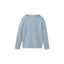 TOM TAILOR Sweatshirt mit Rippstruktur clear light blue