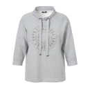 FRAPP Sweatshirt mit Print light grey
