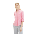 TOM TAILOR Bluse mit Hahnentrittmuster carmine pink