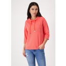 MONARI Sweatshirt mit Strass bright coral