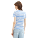 TOM TAILOR DENIM Shirt white mid blue stripe