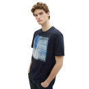 TOM TAILOR T-Shirt mit Print sky blue