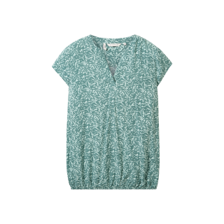 TOM TAILOR PLUS Bluse green abstract leaf print
