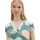TOM TAILOR Bluse green abstract flower print