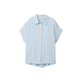 TOM TAILOR Bluse offwhite blue striped
