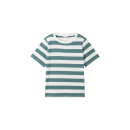TOM TAILOR Shirt green offwhite stripe