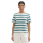 TOM TAILOR Shirt green offwhite stripe