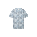 TOM TAILOR T-Shirt mit Allover-Print blue multicolor