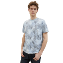 TOM TAILOR T-Shirt mit Allover-Print blue multicolor