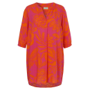 VIA APPIA  Kleid mit All-Over-Print fuchsia/mandarine