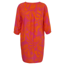 VIA APPIA  Kleid mit All-Over-Print fuchsia/mandarine