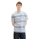 TOM TAILOR Shirt navy grey mint stripe