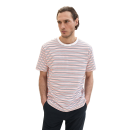 TOM TAILOR Shirt navy orange white stripe