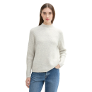 TOM TAILOR DENIM Pullover mit Stehkragen marble beige mel.