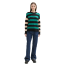 TOM TAILOR DENIM Pullover green black stripe