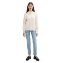 TOM TAILOR Pullover gerippt dusty beige rib